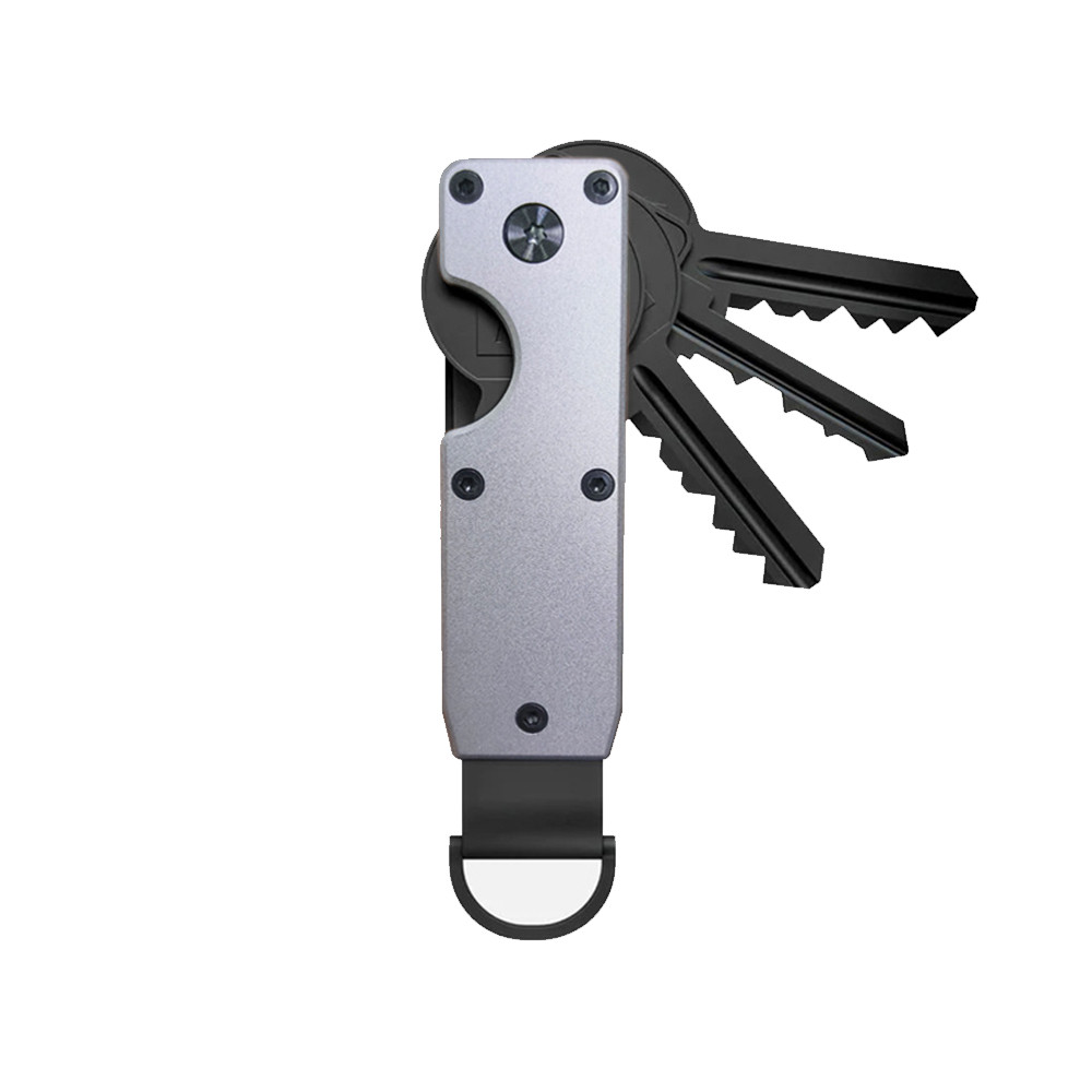 Minimalist Key Organizer Compact Holder, Durable Metal Key Chain Case | Pocket Key Holder for Keychain