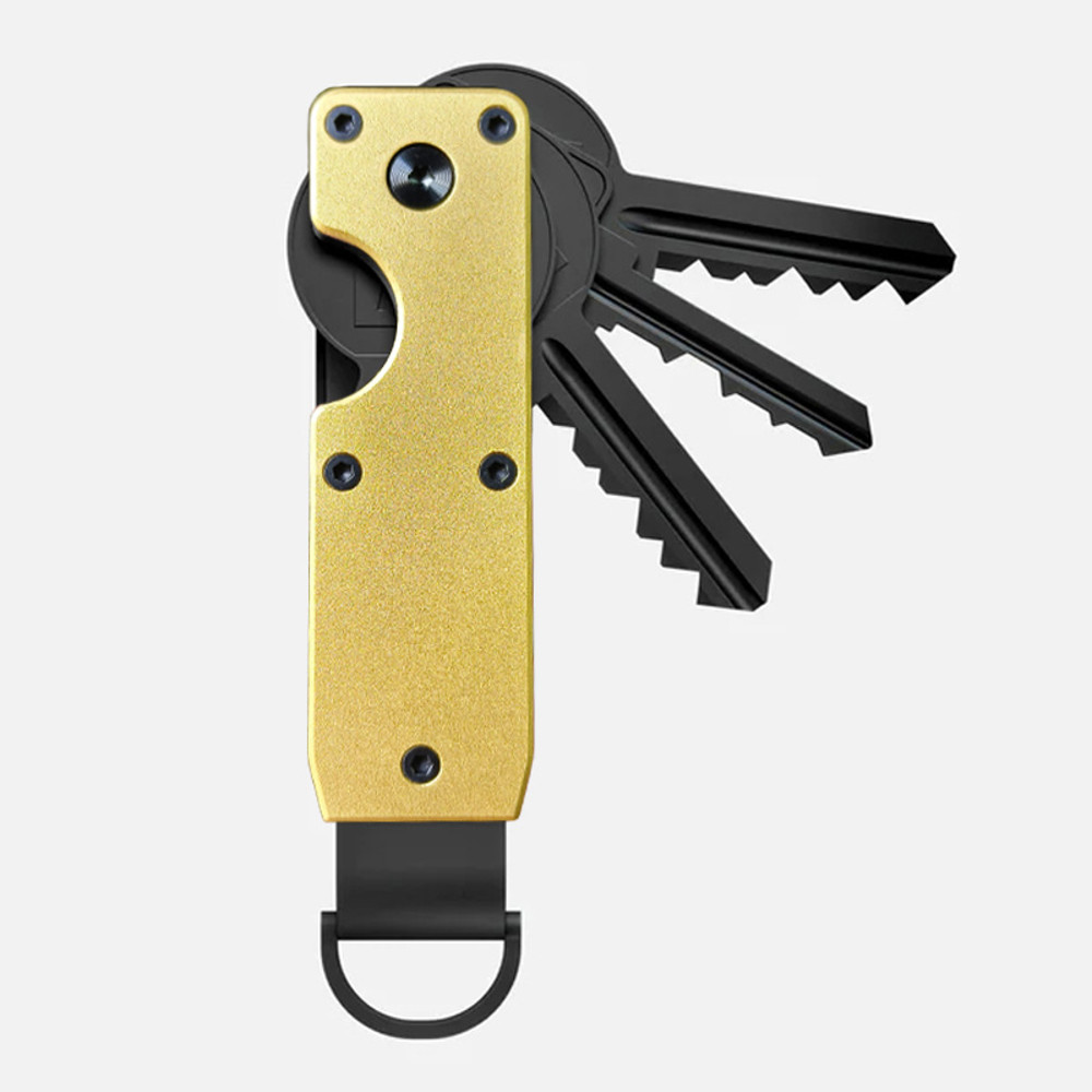 Minimalist Key Organizer Compact Holder, Durable Metal Key Chain Case | Pocket Key Holder for Keychain