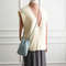 Candy Color Casual Drawstring Crossbody Bag for Women, Mini Bucket Shoulder Purse Wallet for Mobile Phone
