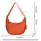 Trendy Soft Cloth Crossbody Bag for Women, Big Solid Color Student Casual Shoulder Hobo Handbag