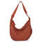 Trendy Soft Cloth Crossbody Bag for Women, Big Solid Color Student Casual Shoulder Hobo Handbag