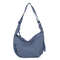 Trendy Soft Cloth Crossbody Bag for Women, Big Solid Color Student Casual Shoulder Hobo Handbag