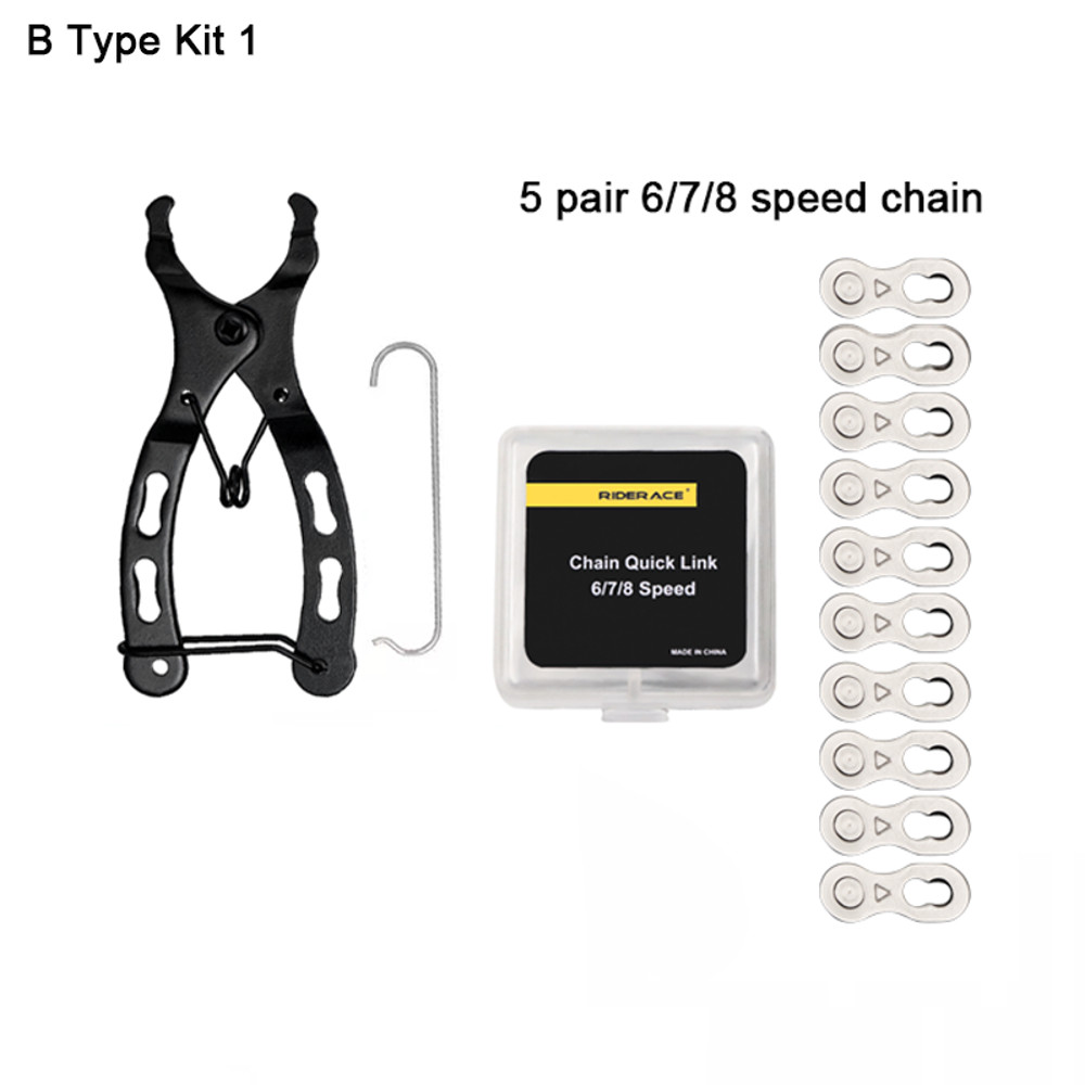 Bike Chain Wear Checker Tool Kit, Speed Repair Set with Chain Link Plier & Magic Buckle Breaker