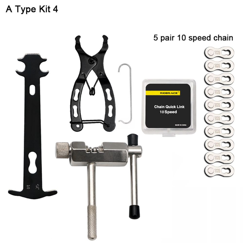 Bike Chain Wear Checker Tool Kit, Speed Repair Set with Chain Link Plier & Magic Buckle Breaker