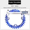 MTB Chainring, Round Narrow Wide Chainwheel, Single Crankset Plate for Mountain Bicycle Upgrade
