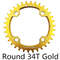 MTB Chainring, Round Narrow Wide Chainwheel, Single Crankset Plate for Mountain Bicycle Upgrade
