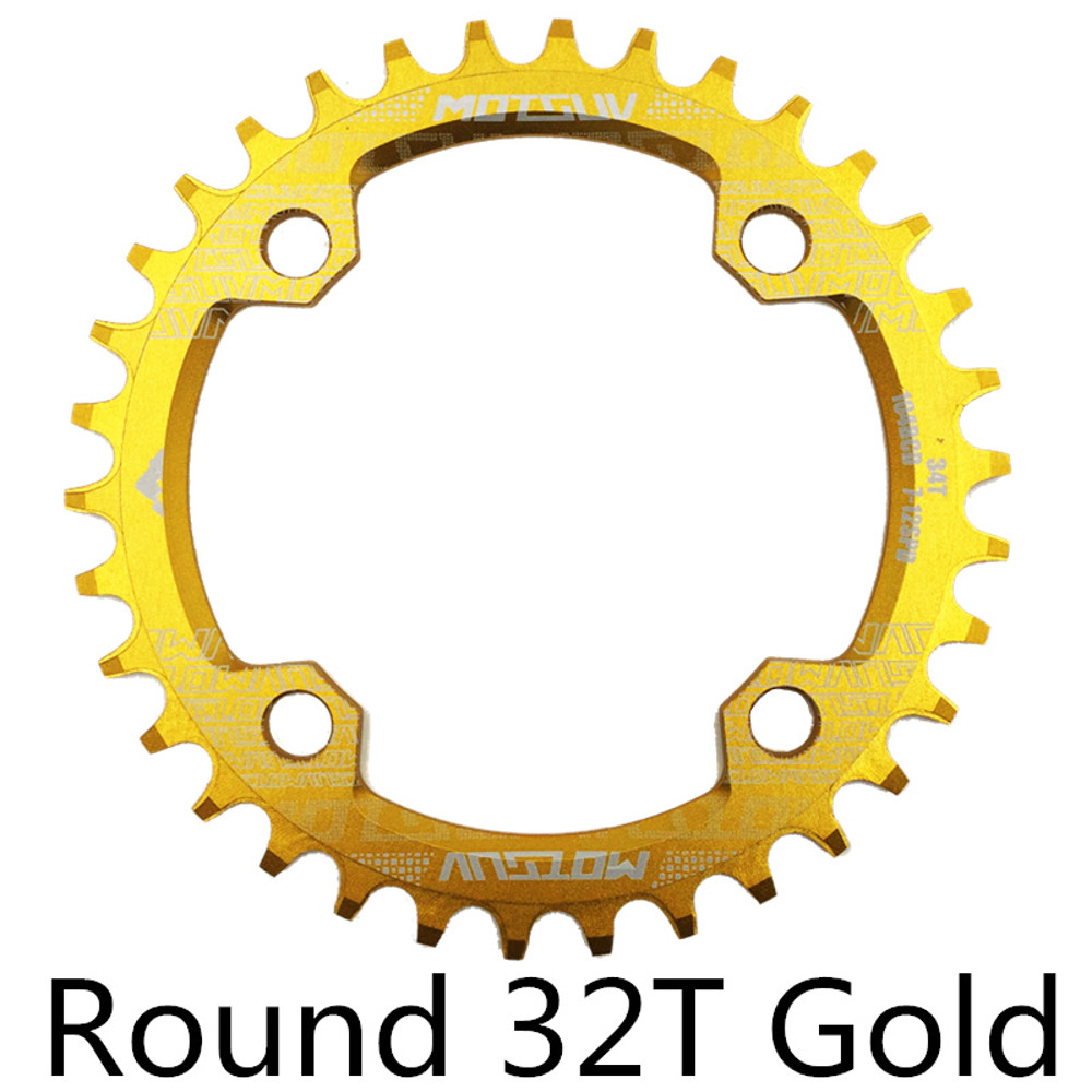 MTB Chainring, Round Narrow Wide Chainwheel, Single Crankset Plate for Mountain Bicycle Upgrade