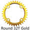 MTB Chainring, Round Narrow Wide Chainwheel, Single Crankset Plate for Mountain Bicycle Upgrade
