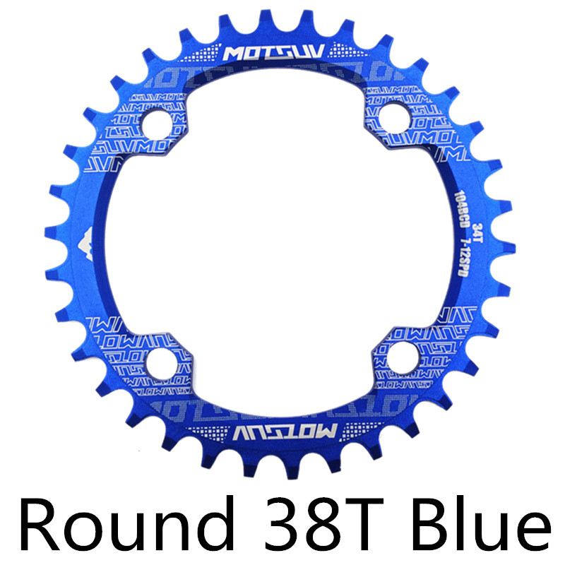 MTB Chainring, Round Narrow Wide Chainwheel, Single Crankset Plate for Mountain Bicycle Upgrade