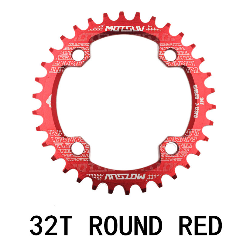 MTB Chainring, Round Narrow Wide Chainwheel, Single Crankset Plate for Mountain Bicycle Upgrade