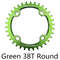 MTB Chainring, Round Narrow Wide Chainwheel, Single Crankset Plate for Mountain Bicycle Upgrade