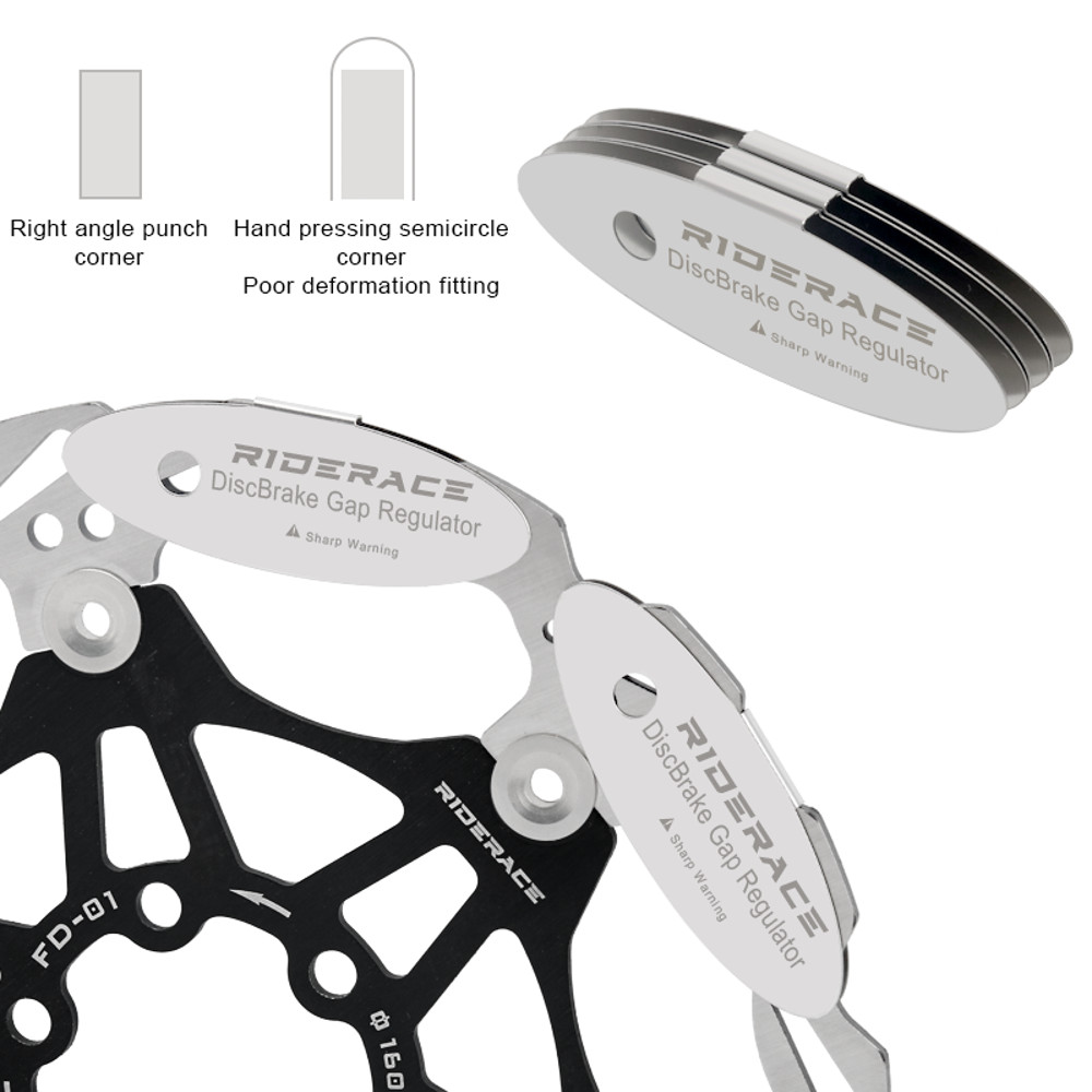 Bike Hydraulic Disc Brake Pads Adjusting Tool, Steel Caliper Mounting Alignment Tool for Mechanical & Hydraulic Brakes