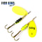FISH KING Rotating Spinner Spoon Lures Metal Fishing Lure With Treble Hooks For Pike Freshwater Pr 3