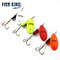 FISH KING Rotating Spinner Spoon Lures Metal Fishing Lure With Treble Hooks For Pike  Freshwater Pr 4