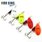 FISH KING Rotating Spinner Spoon Lures Metal Fishing Lure With Treble Hooks For Pike Freshwater Pr 4