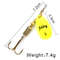 FISH KING Rotating Spinner Spoon Lures Metal Fishing Lure With Treble Hooks For Pike  Freshwater Pr 7