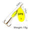 FISH KING Rotating Spinner Spoon Lures Metal Fishing Lure With Treble Hooks For Pike  Freshwater Pr 9