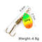 FISH KING Rotating Spinner Spoon Lures Metal Fishing Lure With Treble Hooks For Pike  Freshwater Pr 14