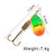 FISH KING Rotating Spinner Spoon Lures Metal Fishing Lure With Treble Hooks For Pike  Freshwater Pr 15