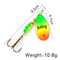 FISH KING Rotating Spinner Spoon Lures Metal Fishing Lure With Treble Hooks For Pike Freshwater Pr 16