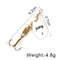 FISH KING Rotating Spinner Spoon Lures Metal Fishing Lure With Treble Hooks For Pike  Freshwater Pr 17