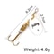 FISH KING Rotating Spinner Spoon Lures Metal Fishing Lure With Treble Hooks For Pike Freshwater Pr 17