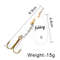 FISH KING Rotating Spinner Spoon Lures Metal Fishing Lure With Treble Hooks For Pike  Freshwater Pr 20