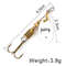 FISH KING Rotating Spinner Spoon Lures Metal Fishing Lure With Treble Hooks For Pike  Freshwater Pr 21
