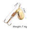 FISH KING Rotating Spinner Spoon Lures Metal Fishing Lure With Treble Hooks For Pike  Freshwater Pr 28