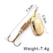 FISH KING Rotating Spinner Spoon Lures Metal Fishing Lure With Treble Hooks For Pike Freshwater Pr 28
