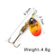 FISH KING Rotating Spinner Spoon Lures Metal Fishing Lure With Treble Hooks For Pike Freshwater Pr 29