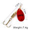 FISH KING Rotating Spinner Spoon Lures Metal Fishing Lure With Treble Hooks For Pike  Freshwater Pr 33