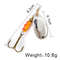 FISH KING Rotating Spinner Spoon Lures Metal Fishing Lure With Treble Hooks For Pike  Freshwater Pr 37