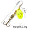 FISH KING Rotating Spinner Spoon Lures Metal Fishing Lure With Treble Hooks For Pike  Freshwater Pr 39