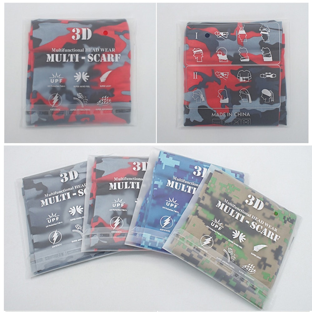 Tactical Outdoor Sport Bandana Tube Scarf Military Face Cover Neck Gaiter Half Mask Headband For F 3