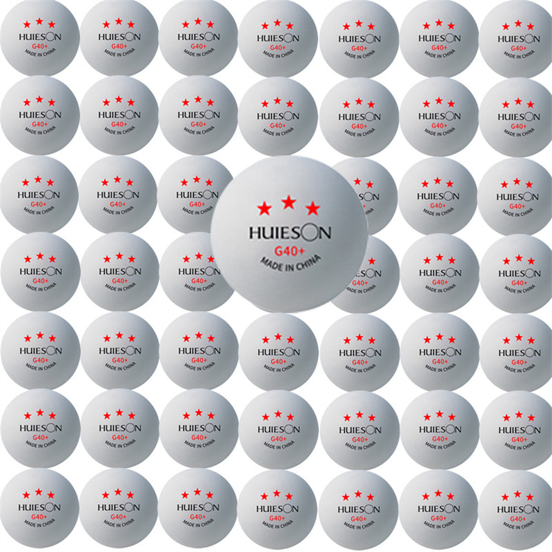 New Huieson 3 Star ABS Table Tennis Balls ITTFGrade Ping Pong Balls For School Club  Tournament Use 0