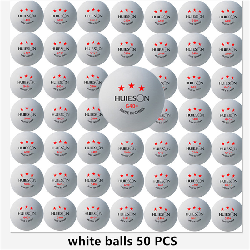 New Huieson 3 Star ABS Table Tennis Balls ITTFGrade Ping Pong Balls For School Club  Tournament Use 9