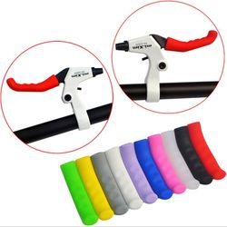 bike silicone brake lever covers, anti-skid handle sleeves for bicycle brake levers, cycling grip protectors for comfort