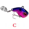 Fishing Lures Wobble Rotating Metal Vib Vibration Bait Hard Artificial Spinner Spoon Lure Pesca For 8