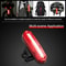 Rechargeable Mountain LED Tail Lamp, USB Cycling Rear Light Outdoor Warning Light for Bicycle Accessories & Night Safety