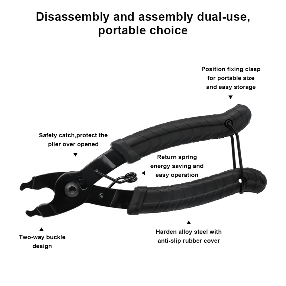 Mountain Bike Magic Button Link Remover Clamp, Bicycle Chain Link Buckle Pliers & Repair Tool