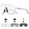Photochromic Cycling Sunglasses Goggles for Men & Women, TR90 Frame Outdoor Bike Riding Glasses Road Bicycle Eyewear