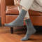Men's Cotton Socks, Soft, Breathable Black and White Business Crew Socks for Office, Formal, Daily Wear, New Style