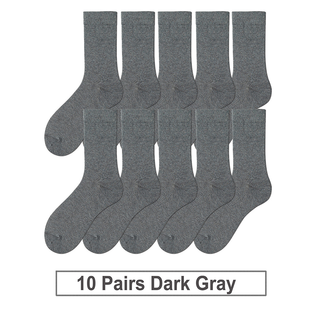 Men's Cotton Socks, Soft, Breathable Black and White Business Crew Socks for Office, Formal, Daily Wear, New Style
