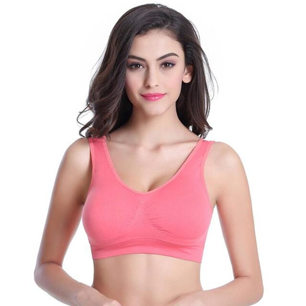 Wireless Seamless Thin Bra, Plus Size Non-Underwire Brassiere for Women Yoga, Sports & Everyday Comfort