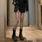 Japanese Classic Lolita Lace Mesh Stockings Retro Floral Rattan White Pantyhose Hollowed Out Bottomed Tights for Cosplay
