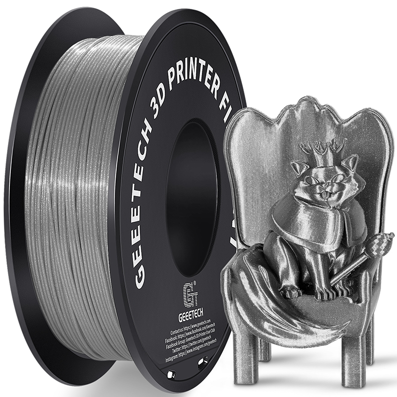 3D Filament, Shiny 3D Printer Spool Wire for High Quality Prints, Vacuum Packed