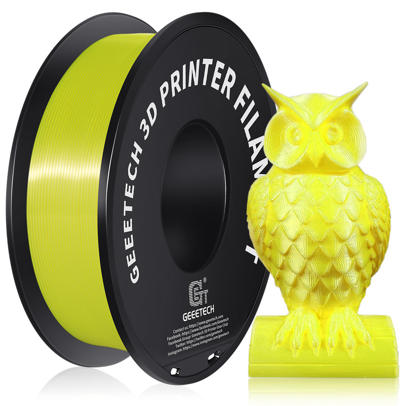 3D Filament, Shiny 3D Printer Spool Wire for High Quality Prints, Vacuum Packed