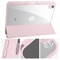 Trifold Clear Back Case with Pen Holder for iPad, Hard Acrylic Protective Stand Cover for Apple iPad
