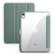 Trifold Clear Back Case with Pen Holder for iPad, Hard Acrylic Protective Stand Cover for Apple iPad